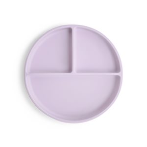 Mushie Silicone Suction Plate - Soft Lilac